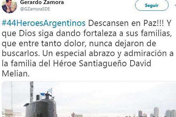 El gobernador Zamora y funcionarios dieron aliento a los familiares