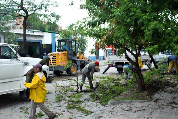 El municipio actuoacute coordinadamente ante el fuerte temporal