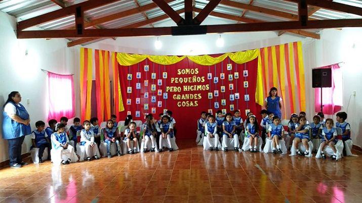 Realizaron el acto de clausura en el Jardiacuten 094 San Antonio