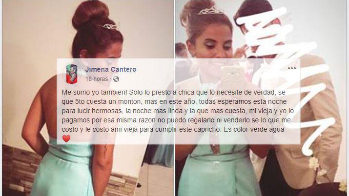 Te presto mi vestido de egreso- solidaria movida entre santiaguentildeas