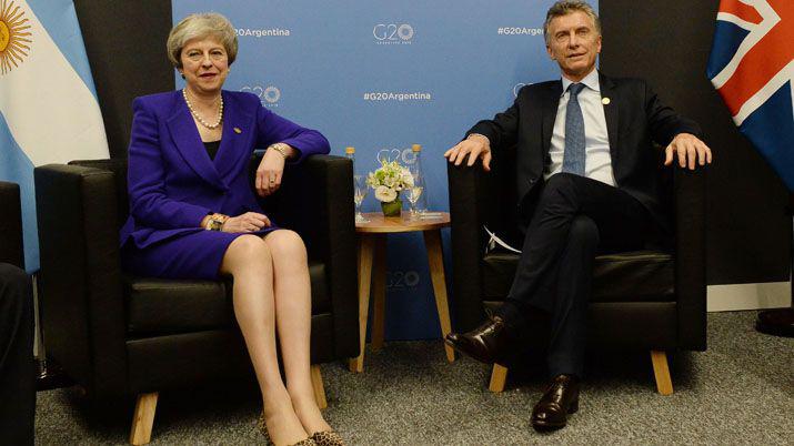 Macri y May dialogaron se comprometieron a fortalecer el viacutenculo comercial