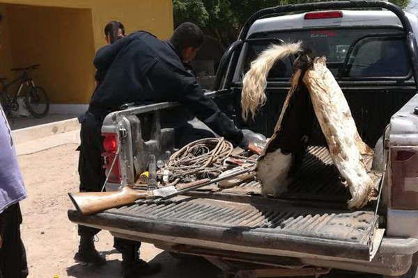 Desbaratan una banda de cuatreros y secuestran carne animales y armas