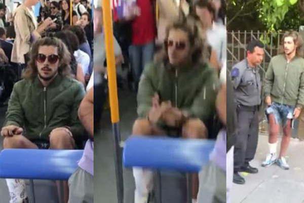 Pasajeros de un tren obligaron a bajar a Eguillor acusado de abuso