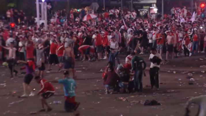 La violencia se hizo presente nuevamente en el Obelisco