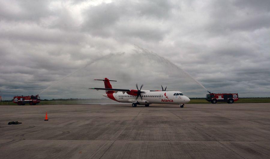Asiacute fue la llegada del primer vuelo de Avianca al Aeropuerto de Las Termas