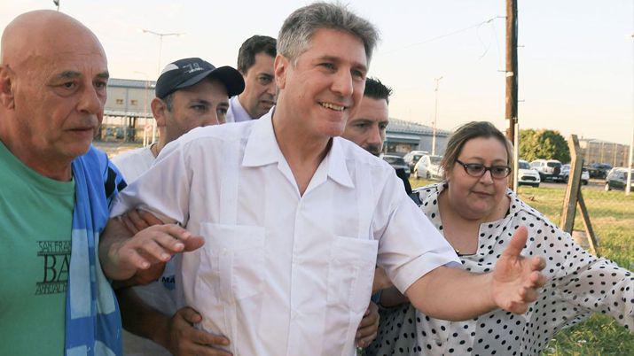 Amado Boudou AL SALIR este miércoles del Penal Federal de Ezeiza