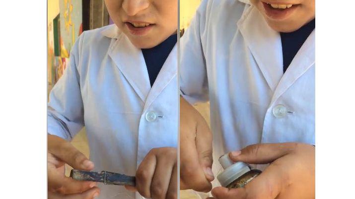 VIDEO  Viralizan el genial invento casero de un nintildeo santiaguentildeo