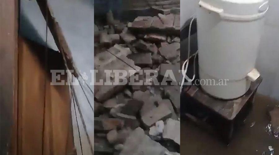 Antildeatuya- una familia perdioacute todo por el derrumbe de su casa