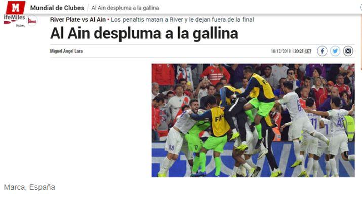 Gallina desplumada- asiacute titularon los medios la caiacuteda de River