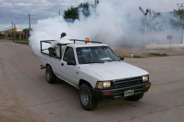 La Municipalidad fumigoacute barrios de  la zona sur y norte