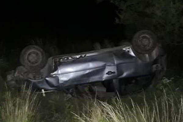 Automovilista herido en tremendo vuelco cerca del paraje Tala Yacu