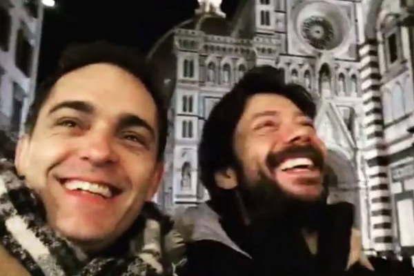 Pedro Alonso y Aacutelvaro Morte graban La Casa de Papel en Italia  