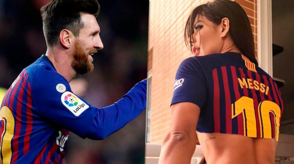 Miss Bumbum se tatuoacute el nombre de Messi en su cola