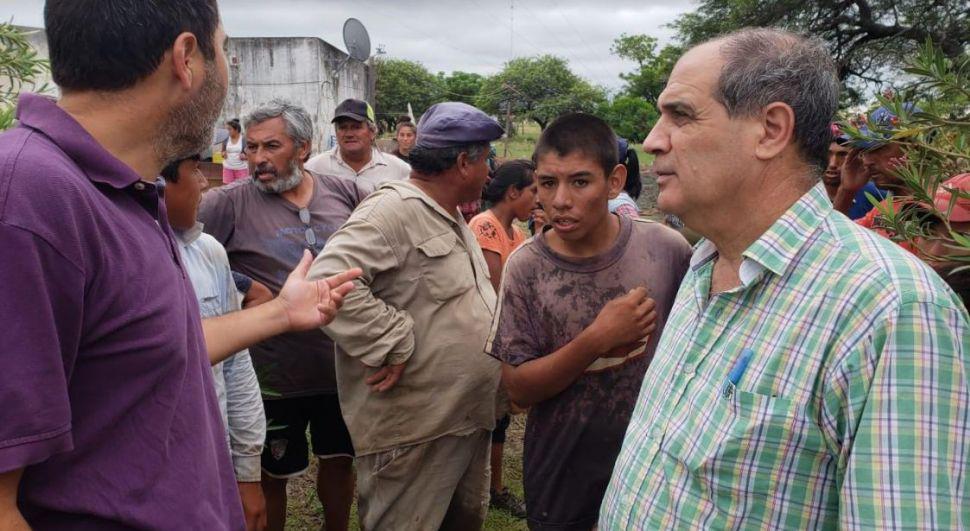 Inmediata asistencia del gobierno provincial a familias afectadas por el temporal