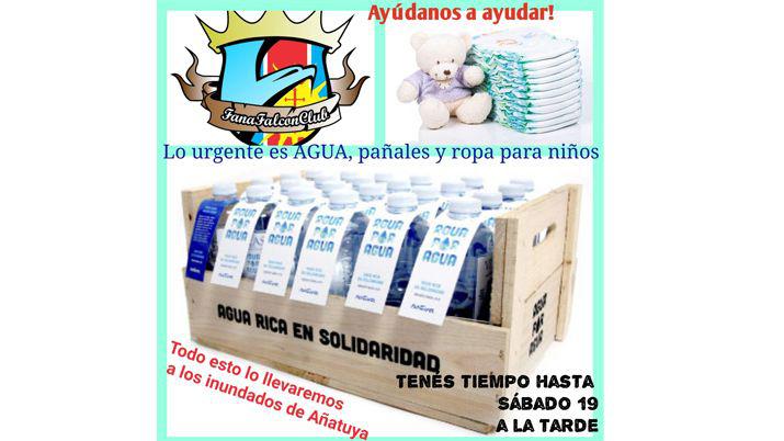 Fanaacuteticos del Falcon organizan colecta para Antildeatuya