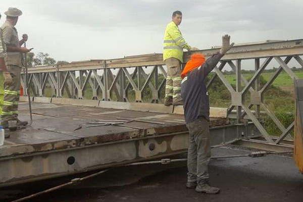 El domingo estariacutea listo el puente Bailey en el kiloacutemetro 863 de la Ruta Nacional 34