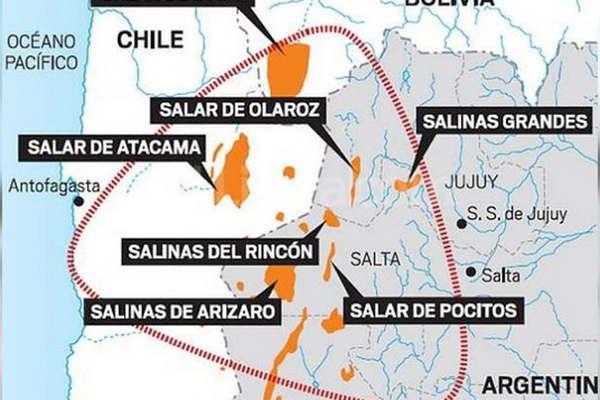 Argentina Bolivia y Chile concentran el 60-en-porciento- del litio a nivel mundial