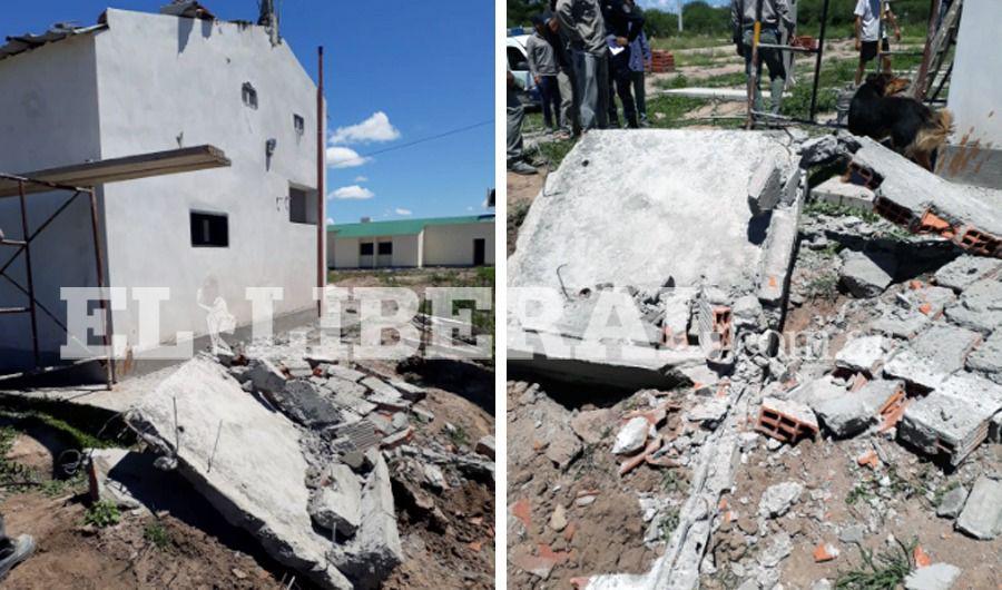 Sumampa- obrero colocaba un tanque que se rompioacute y sufrioacute heridas