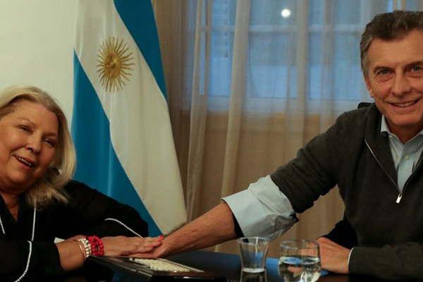 Mauricio Macri y Elisa Carrioacute otra vez juntos en Olivos