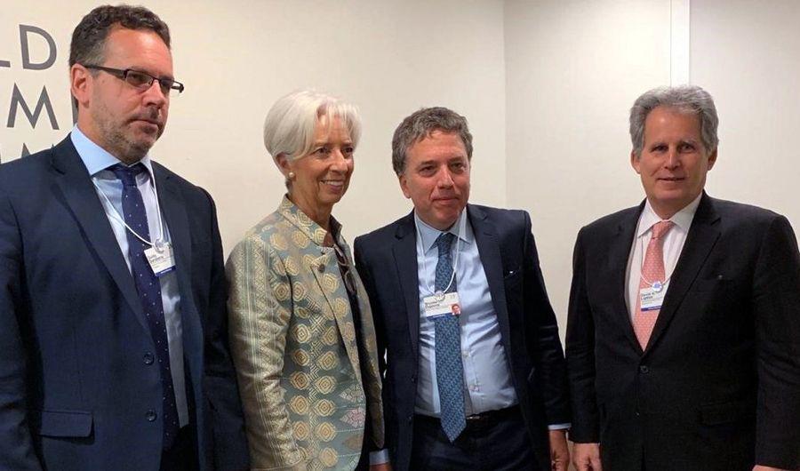 Lagarde felicitoacute a Dujovne y Sandleris en el Foro de Davos