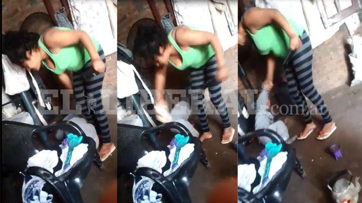 Una allegada filmó las palizas que le daban