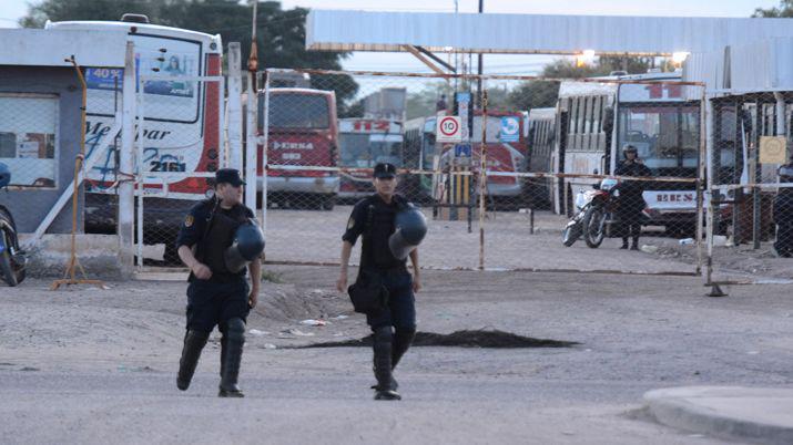 La policía custodia el lugar