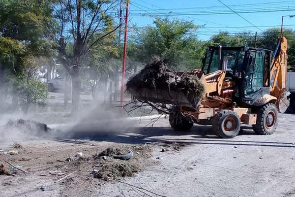 Realizan operativos de limpieza en distintos barrios de Clodomira