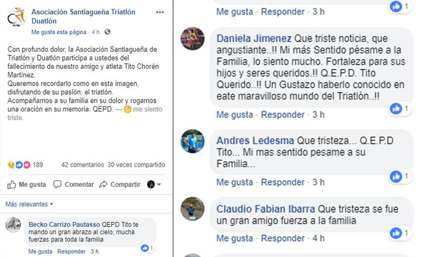 La Asociacioacuten Santiaguentildea de Triatloacuten y Duatloacuten despidioacute a Choreacuten Martiacutenez