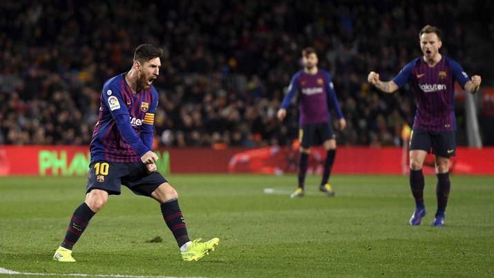 Barcelona rescatoacute un punto gracias a un doblete de Messi