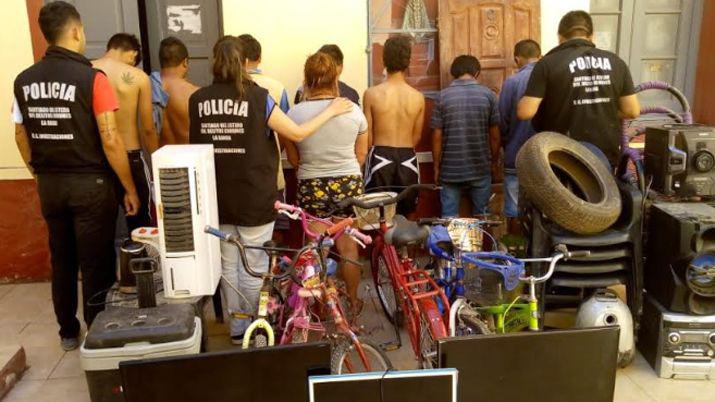 Realizaron cuatro allanamientos policiales y detuvieron a nueve delincuentes