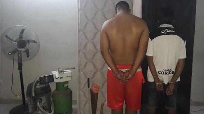 Detienen a dos personas y recuperan bienes robados