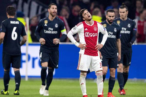 Real Madrid triunfoacute en Holanda y Tottenham puso un pie en cuartos