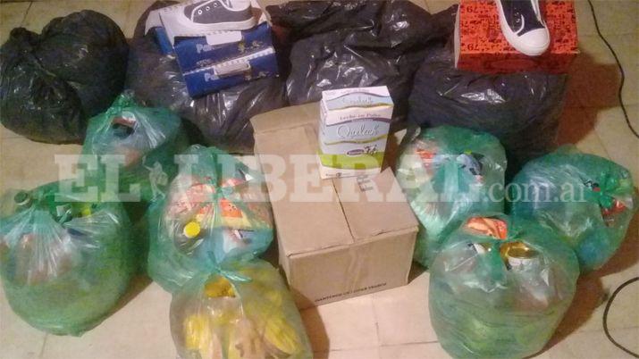 Familias del paraje Las Gamas recibieron ayuda de Gabriel Deck