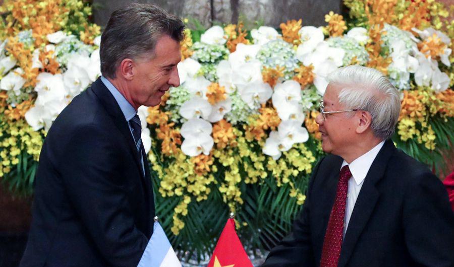 Macri acordoacute con Vietnam intensificar el intercambio comercial