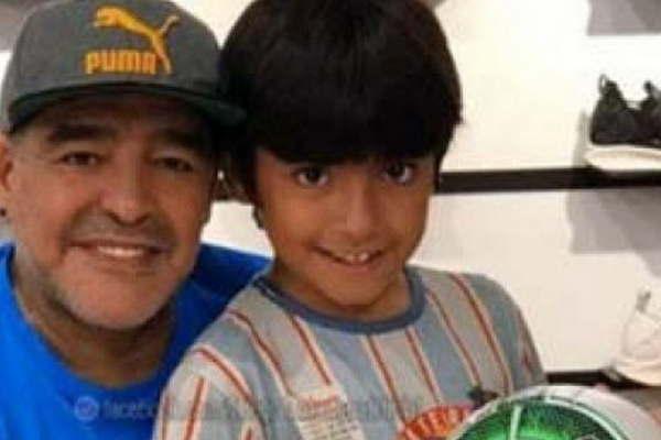 Maradona se acordoacute del cumpleantildeos de su nieto Benjamiacuten un diacutea maacutes tarde y lo saludoacute por las redes 