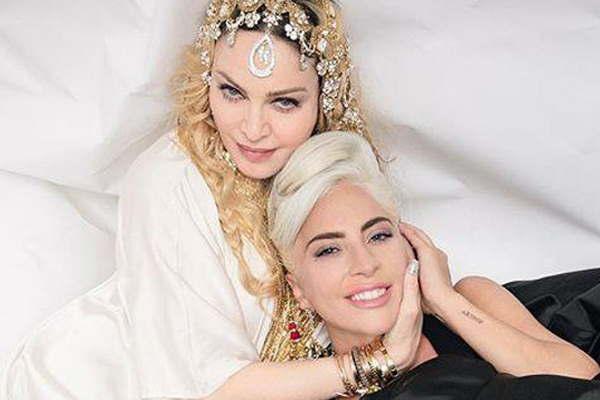 Madonna y Lady Gaga posan juntas y ponen fin a antildeos de supuesta rivalidad
