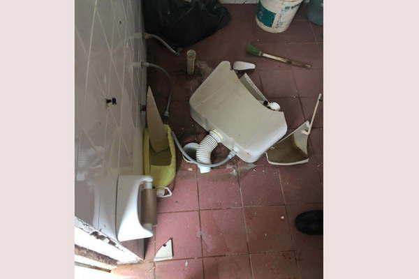 Provocan desmanes en el Hospital Diego Alcorta