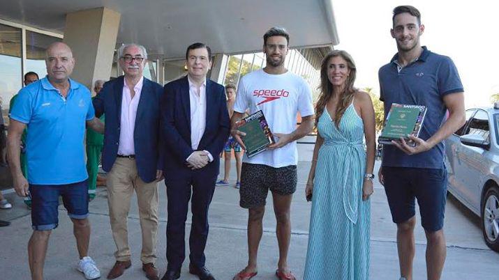 Zamora estuvo en el Natatorio Olímpico