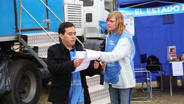 Funcionarios de Anses atendern en Brea Pozo y Bandera Bajada