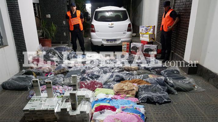 La mercadería ilegal fue incautada a la altura de la localidad de la Aurora departamento Banda