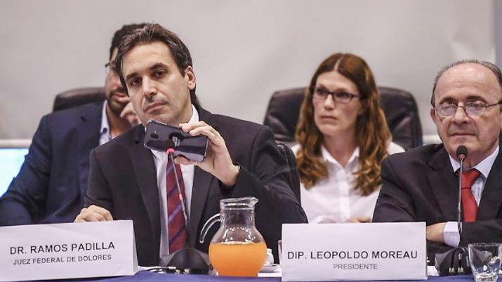 El juez federal de Dolores durante su presencia en el Congreso de la Nación