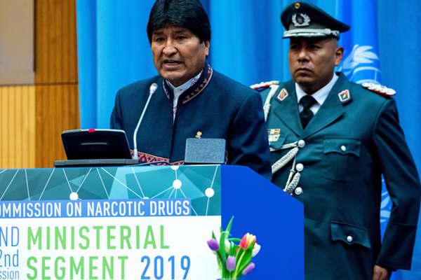 Evo- La guerra contra las drogas fue un fracaso
