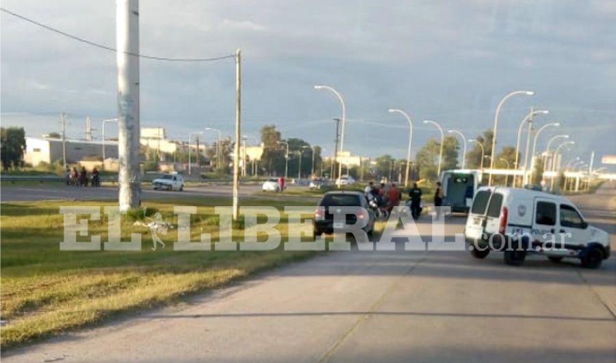 Dos motociclistas heridos en un accidente sobre la autopista