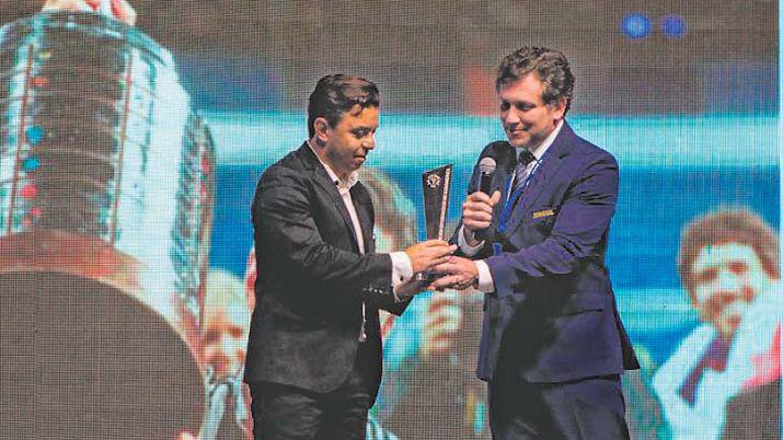 Marcelo Gallardo fue premiado por Conmebol