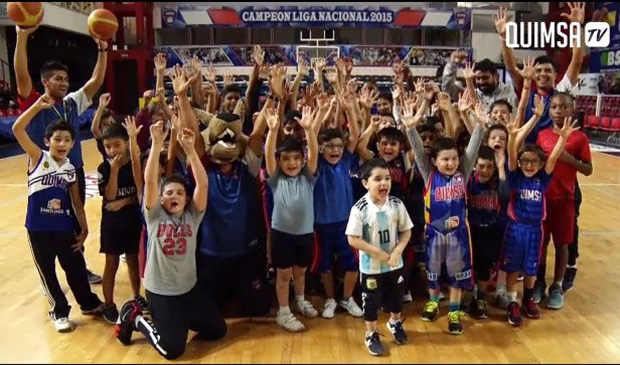 VIDEO Jugadores profesionales e infantiles de Quimsa se sumaron a la campantildea