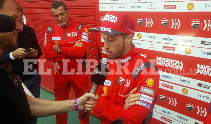 Andrea Dovizioso a EL LIBERAL- La moto estaacute andando muy bien