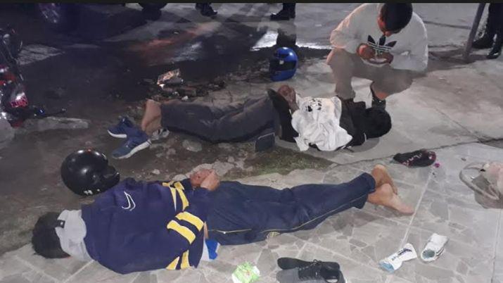 Escapaban de la policiacutea y derraparon- llevaban marihuana