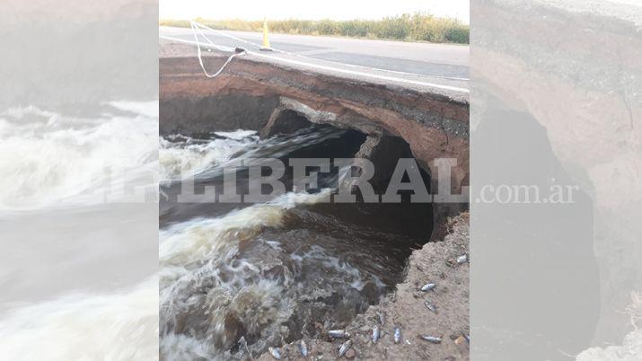 Habilitan desviacuteos por el corte de la Ruta 89