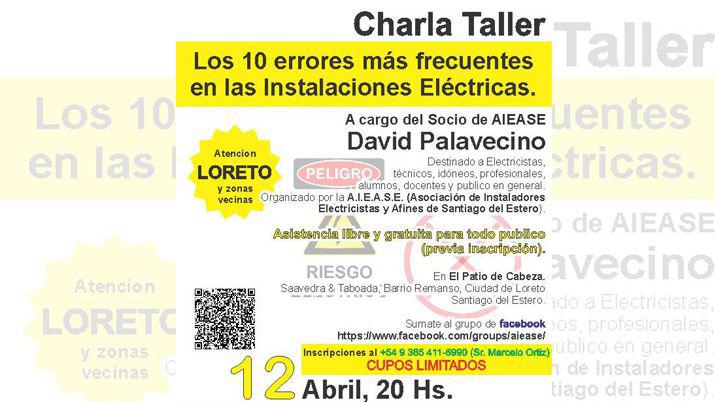 En Loreto dictaraacuten una charla sobre electricidad e instalaciones eleacutectricas