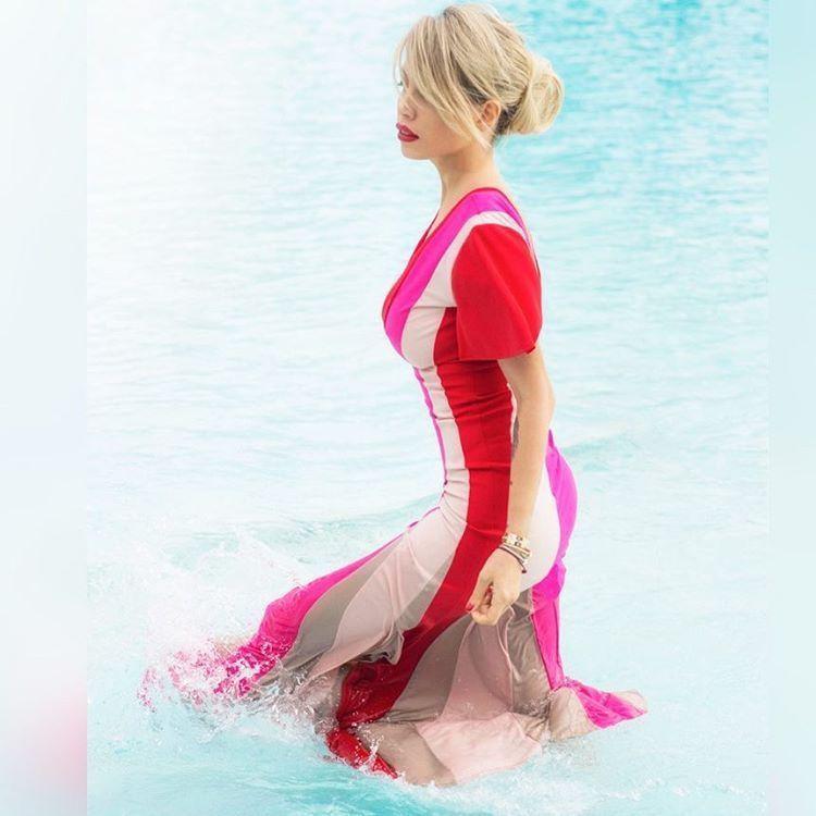 La foto de Wanda Nara con exceso de retoques